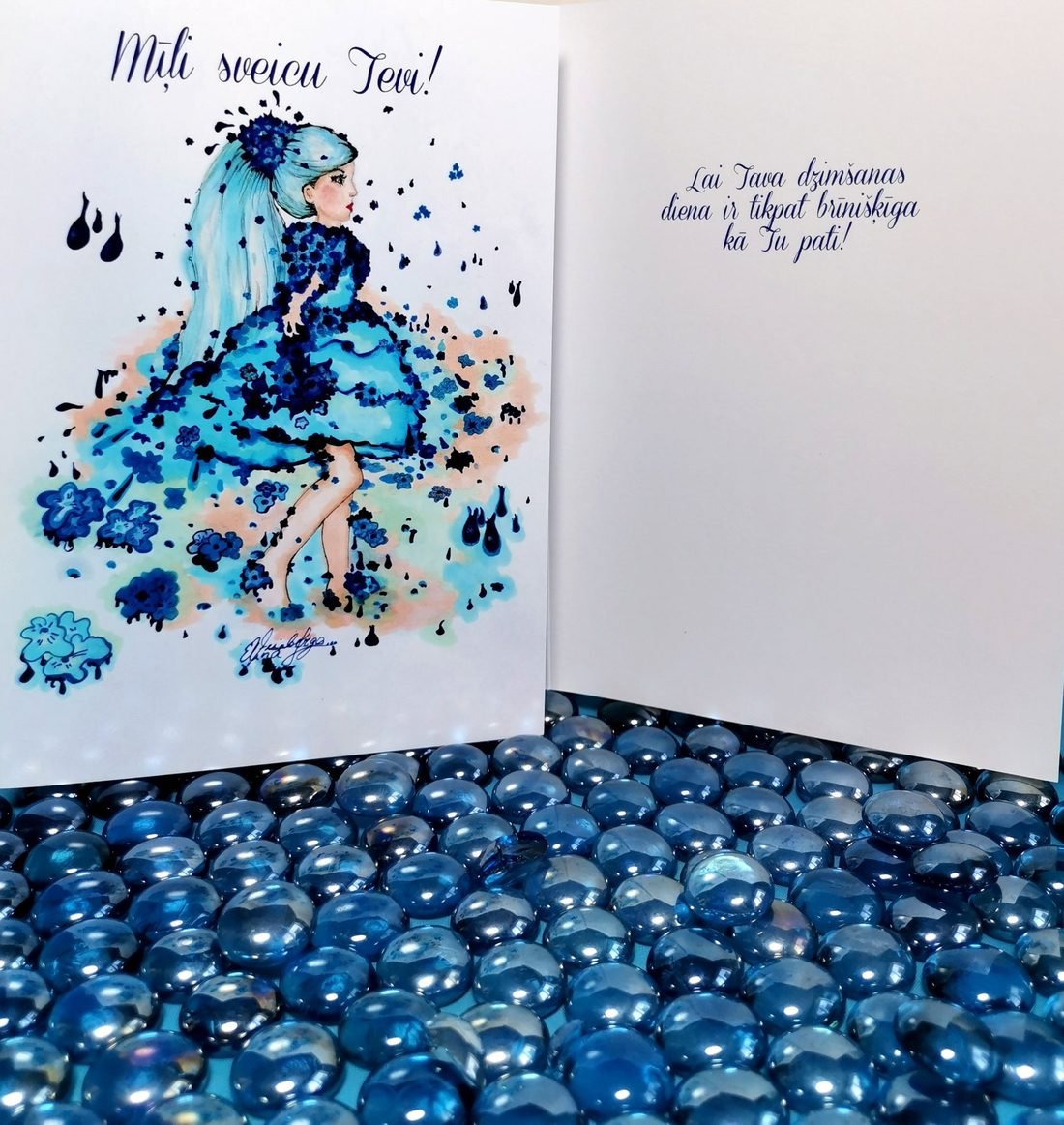 Original greeting card design by Elīna Veinberga