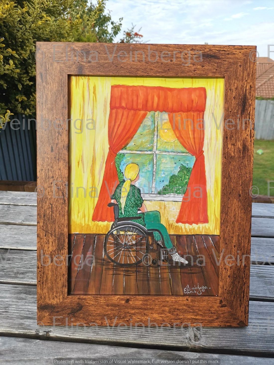 Original heartfelt painting by Elīna Veinberga